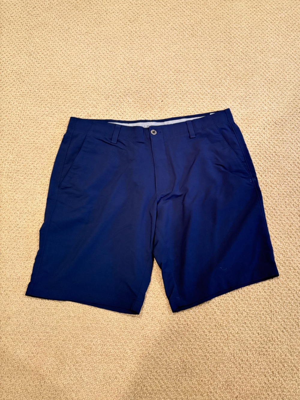 Under Armour Men's Flat Front Shorts in Navy Blue